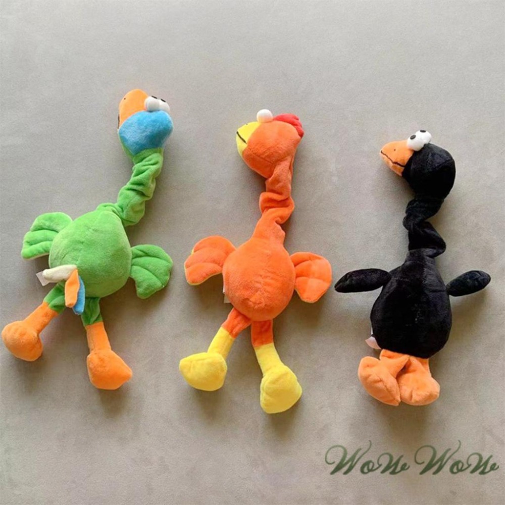 【台灣出貨開發票】❤寵物玩具 怪鳥毛絨發聲玩具 長脖怪G玩具 毛絨玩具 發聲玩具 啃咬玩具 狗狗玩具【WOWWOW】-細節圖5