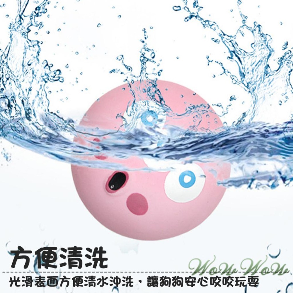 【台灣出貨開發票】❤寵物玩具 卡通乳膠發聲玩具 乳膠玩具 發聲玩具 隱藏式發聲孔 大眼怪 企鵝 狗狗玩具【WOWWOW】-細節圖5