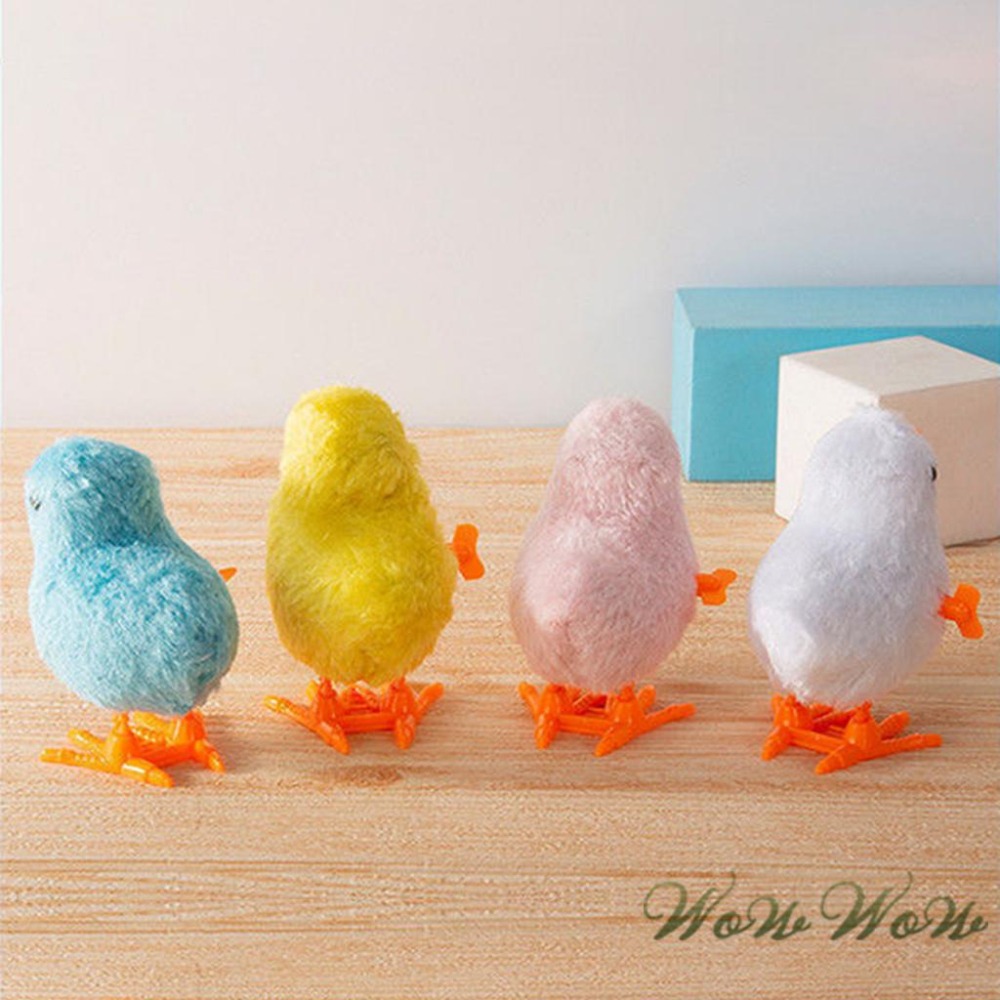 【台灣出貨開發票】❤寵物玩具 發條跳跳小雞 仿真小雞 上鏈會跑 跳跳小雞 毛絨玩具 發條玩具 貓咪玩具【WOWWOW】-細節圖8