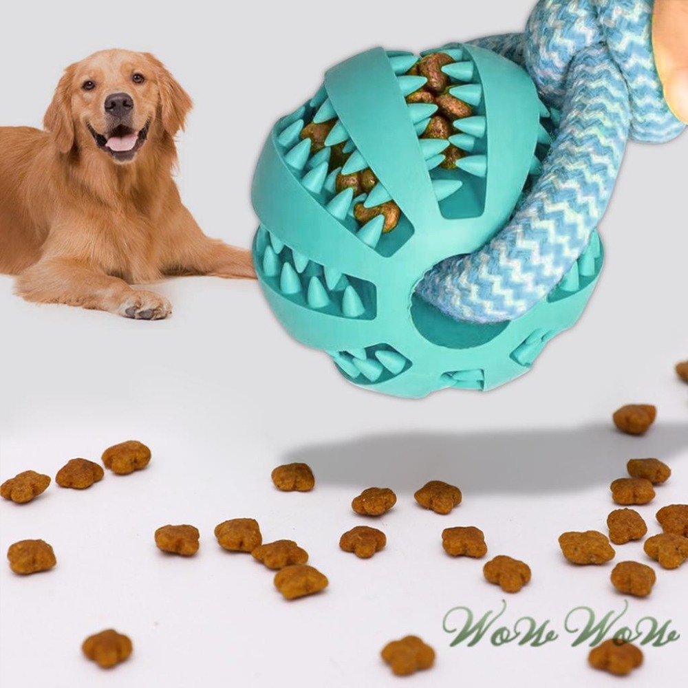 【台灣出貨開發票】❤寵物玩具 手拉棉繩西瓜漏食球 漏食玩具 磨牙潔齒 互動玩具 棉繩玩具 狗狗玩具【WOWWOW】-細節圖6