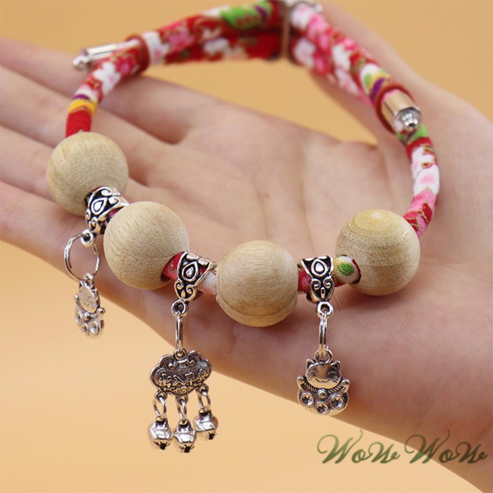 【台灣出貨開發票】❤寵物用品 天然樟木驅蟲項圈  香樟木珠 驅蟲項圈 日式和風 中小型貓狗項圈 寵物項圈【WOWWOW】-細節圖5