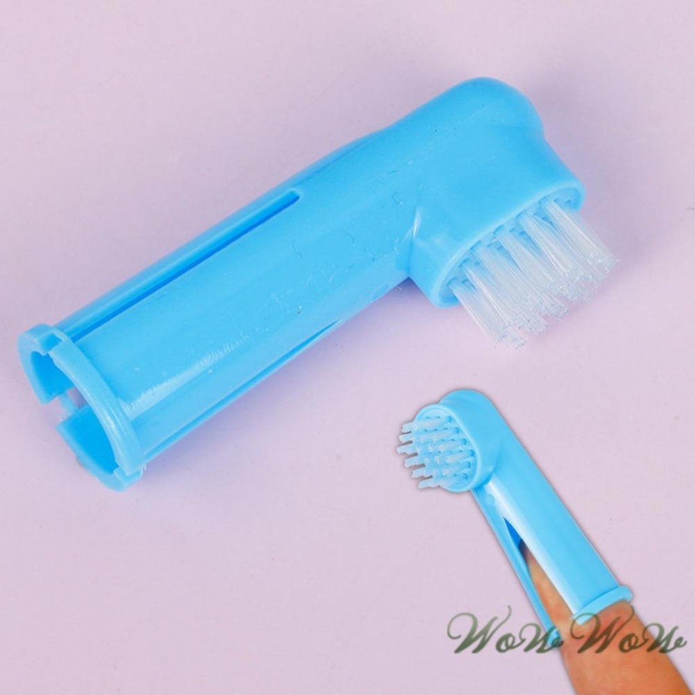 【台灣出貨開發票】❤寵物用品 口腔清潔用品組 3件套組 雙頭牙刷 指套牙刷 狗狗牙刷 貓咪牙刷 寵物牙刷【WOWWOW】-細節圖5