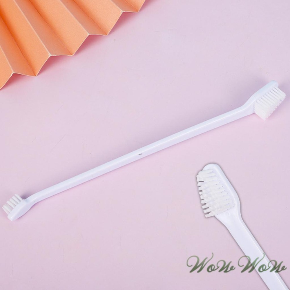 【台灣出貨開發票】❤寵物用品 口腔清潔用品組 3件套組 雙頭牙刷 指套牙刷 狗狗牙刷 貓咪牙刷 寵物牙刷【WOWWOW】-細節圖6