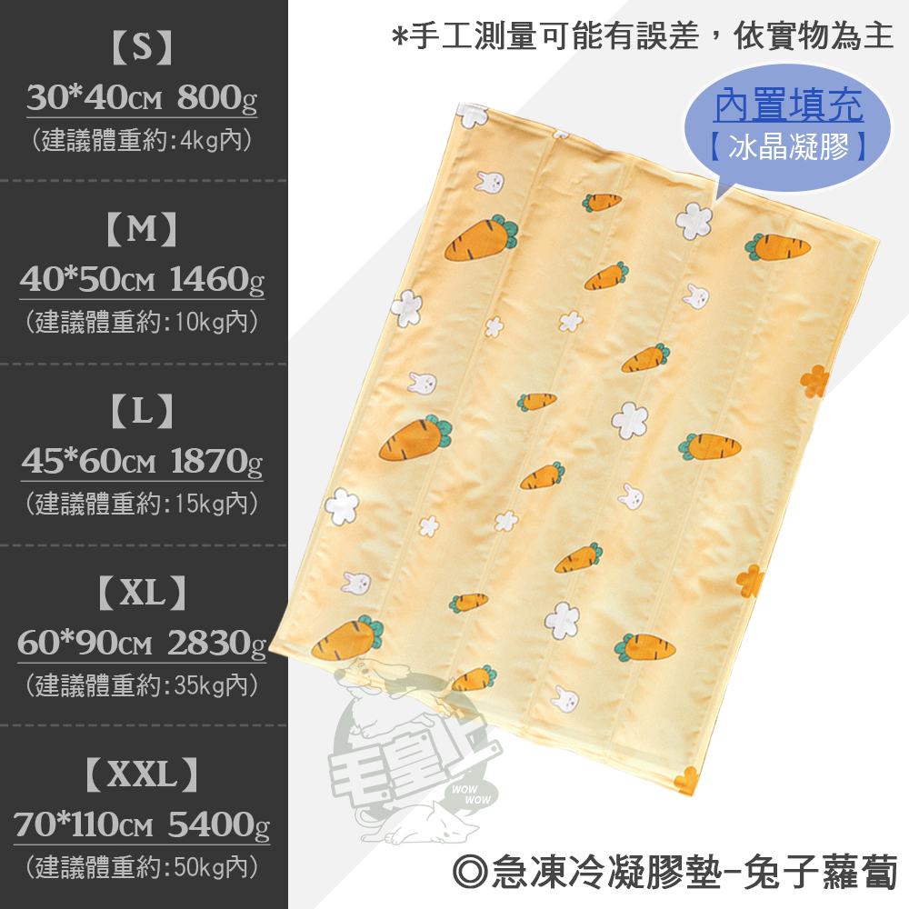 【毛皇上】❤寵物用品 急凍冷凝膠墊 凝膠款 可愛卡通 凝膠墊 涼感墊 寵物涼墊 貓狗睡墊 寵物凝膠墊【WOWWOW】-規格圖9