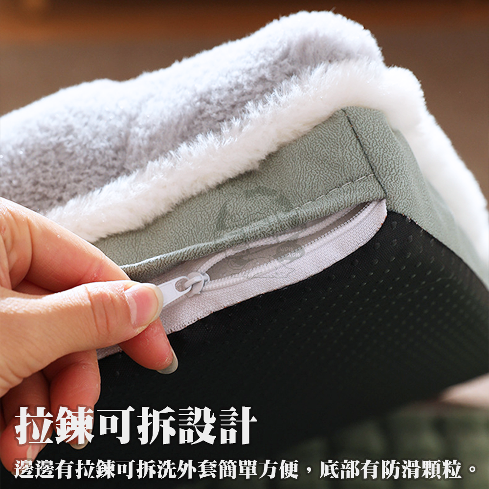 【毛皇上】❤寵物用品 加厚枕頭睡床 加厚寵物床 可拆式 可拆式寵物窩 寵物睡墊 寵物床墊 狗床 貓窩狗窩【WOWWOW】-細節圖6