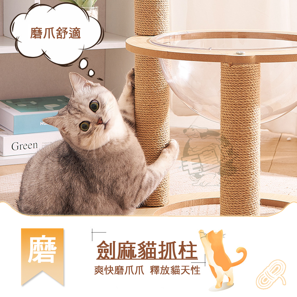 【台灣出貨】❤寵物玩具 太空艙貓跳台 太空跳台 貓跳台 太空艙貓窩 可玩可睡 貓咪用品 貓咪玩具【WOWWOW】-細節圖4