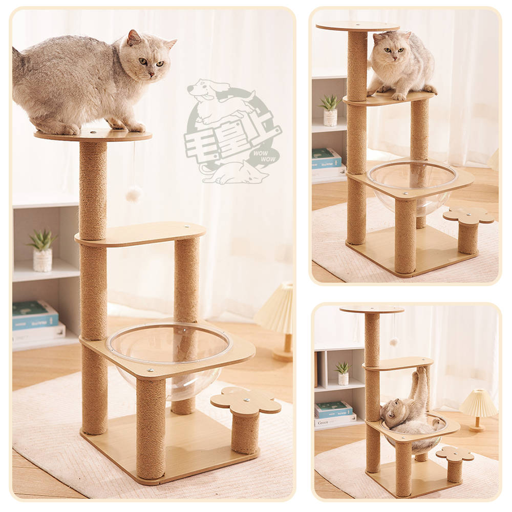 【台灣出貨】❤寵物玩具 太空艙貓跳台 太空跳台 貓跳台 太空艙貓窩 可玩可睡 貓咪用品 貓咪玩具【WOWWOW】-細節圖8