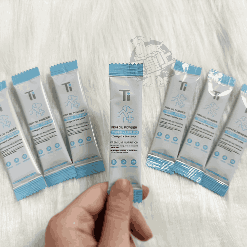 【單條販售】❤寵物魚油粉 Ti犬貓專科魚油粉 2g/單條 天然魚油粉 貓狗皆適用 台灣製造【WOWWOW】-細節圖3