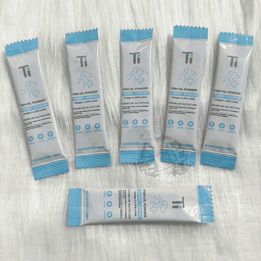 【單條販售】❤寵物魚油粉 Ti犬貓專科魚油粉 2g/單條 天然魚油粉 貓狗皆適用 台灣製造【WOWWOW】-細節圖4