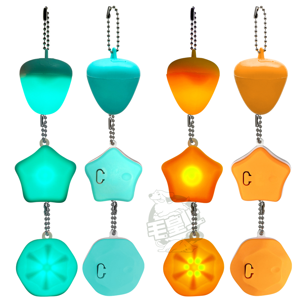 【毛皇上】❤寵物用品 造型發光吊墜燈 六角/星星/草莓 寵物吊飾 充電款 發光吊墜 夜間發光 狗狗項圈【WOWWOW】-細節圖7