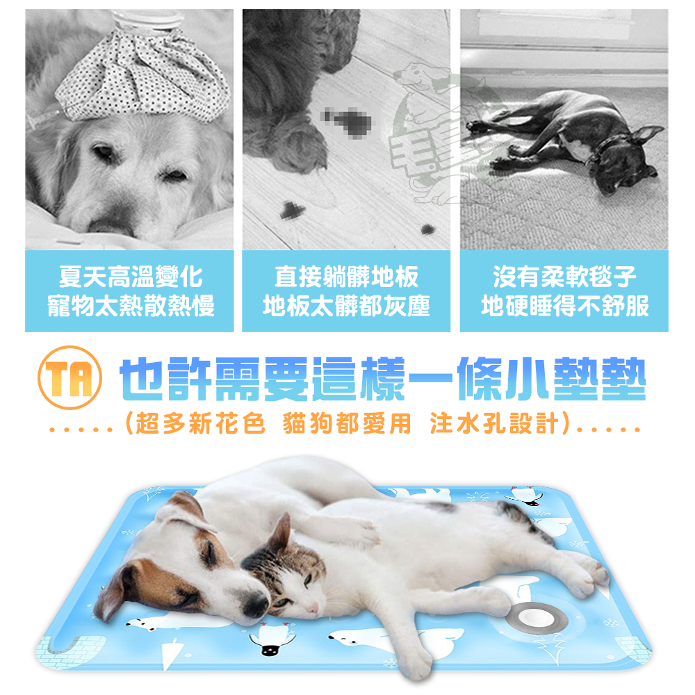 【毛皇上】❤寵物用品 冷凝膠墊-注水款 冰晶粉 凝膠墊 涼感墊 寵物涼墊 貓狗睡墊 寵物凝膠墊【WOWWOW】-細節圖2