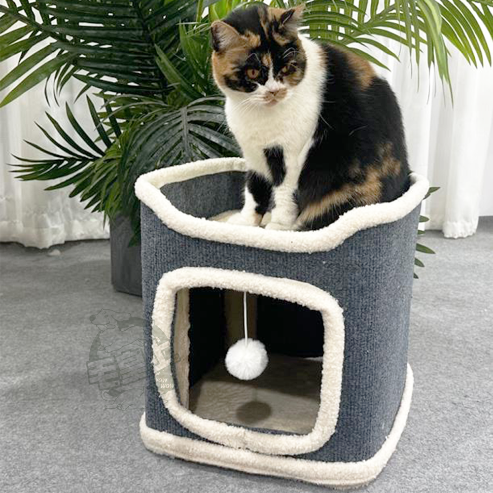 【毛皇上】❤寵物用品 貓窩貓樹洞 一層/二層/三層 貓別墅 貓跳台 貓跳板 貓窩 樹洞 貓咪別墅【WOWWOW】-細節圖6