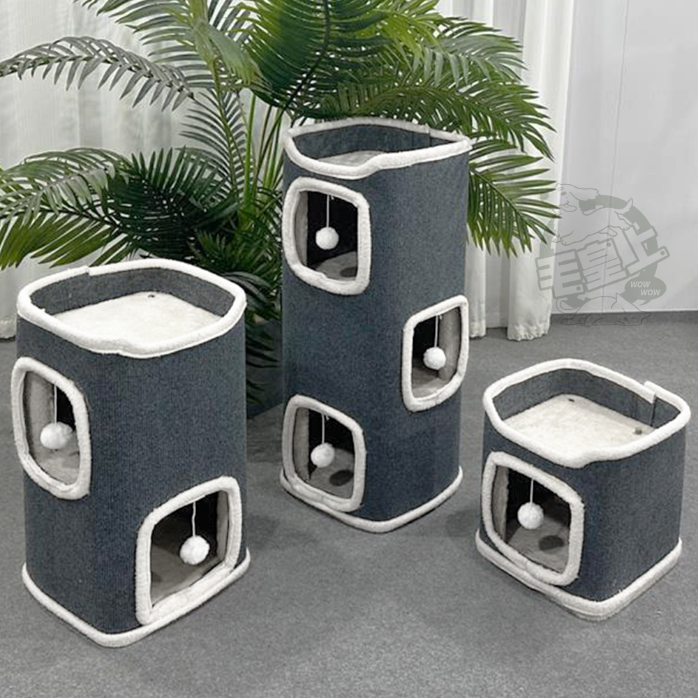【毛皇上】❤寵物用品 貓窩貓樹洞 一層/二層/三層 貓別墅 貓跳台 貓跳板 貓窩 樹洞 貓咪別墅【WOWWOW】-細節圖8