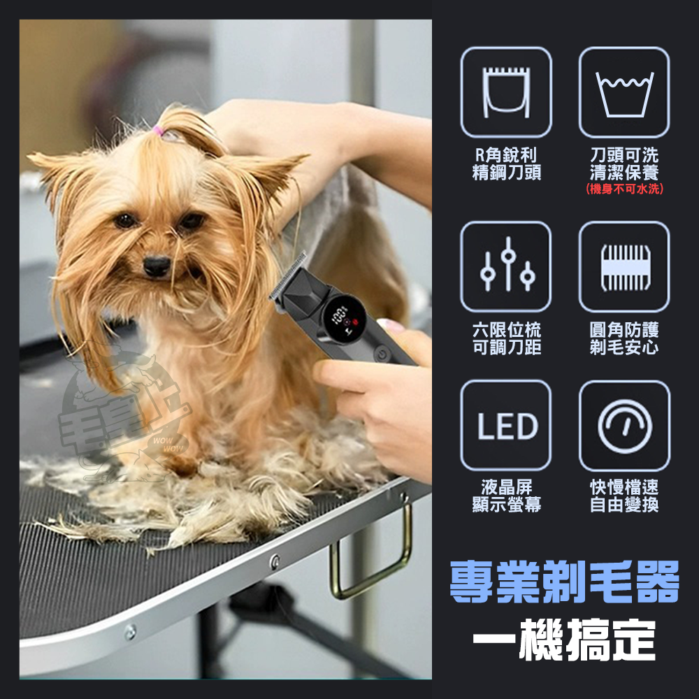 【毛皇上】❤電推剪 剃毛電推剪 充電款  電動剃毛器  寵物剃毛器-細節圖3