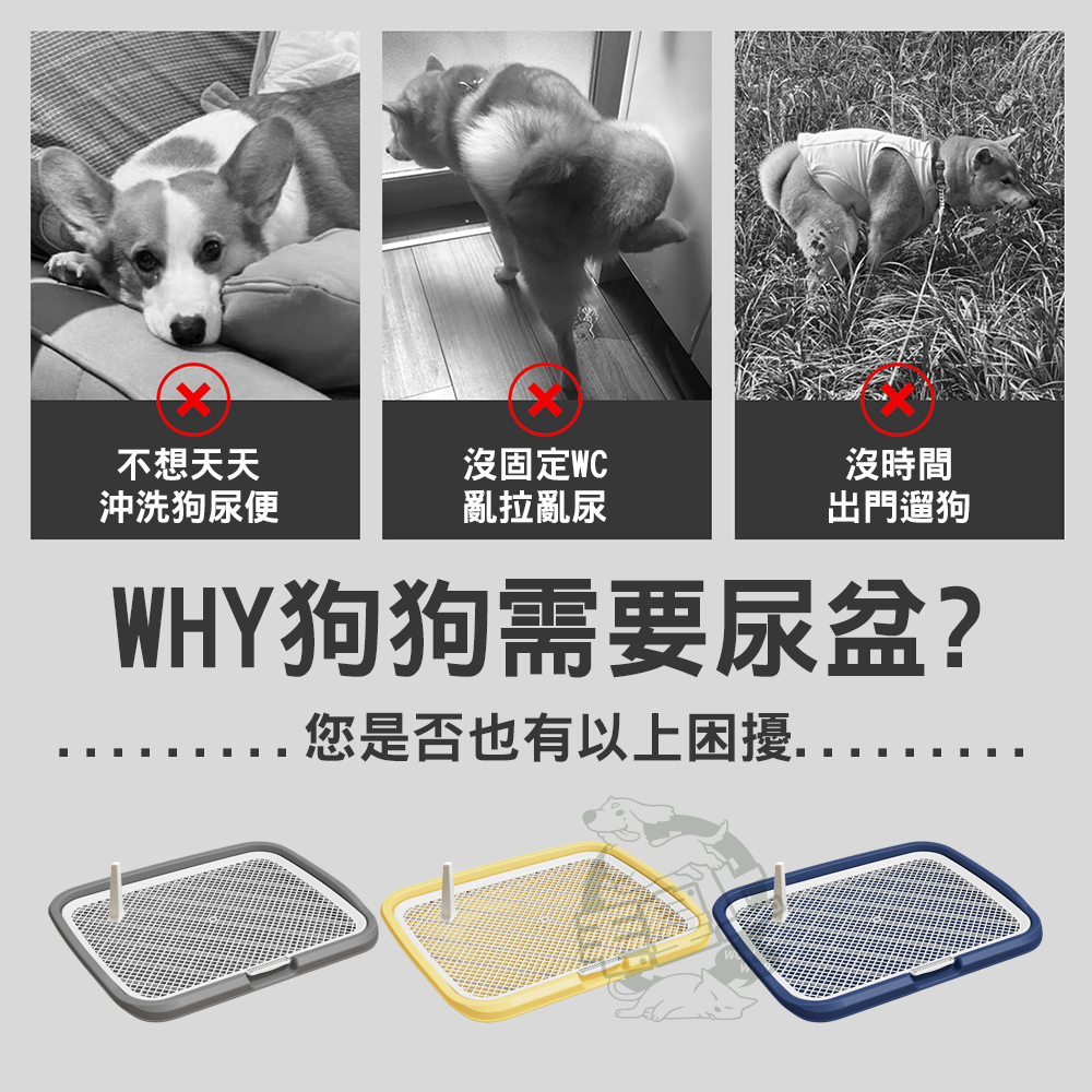 【毛皇上】❤狗尿盆 寵物尿盆 65CM尿盆 一體式 狗廁所 寵物用品【WOWWOW】-細節圖2