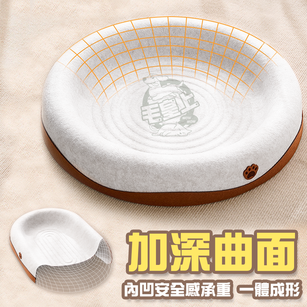 【毛皇上】❤貓抓窩 毛氈貓抓窩 毛氈窩 一體成形 加大舒適 貓抓板-細節圖6