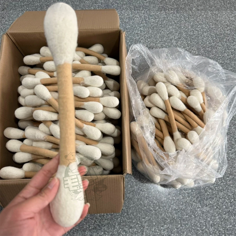 【毛皇上】巨大貓薄荷棉花棒 30CM 仿真棉花棒 巨大棉籤 貓薄荷 羊毛氈 貓玩具-細節圖8