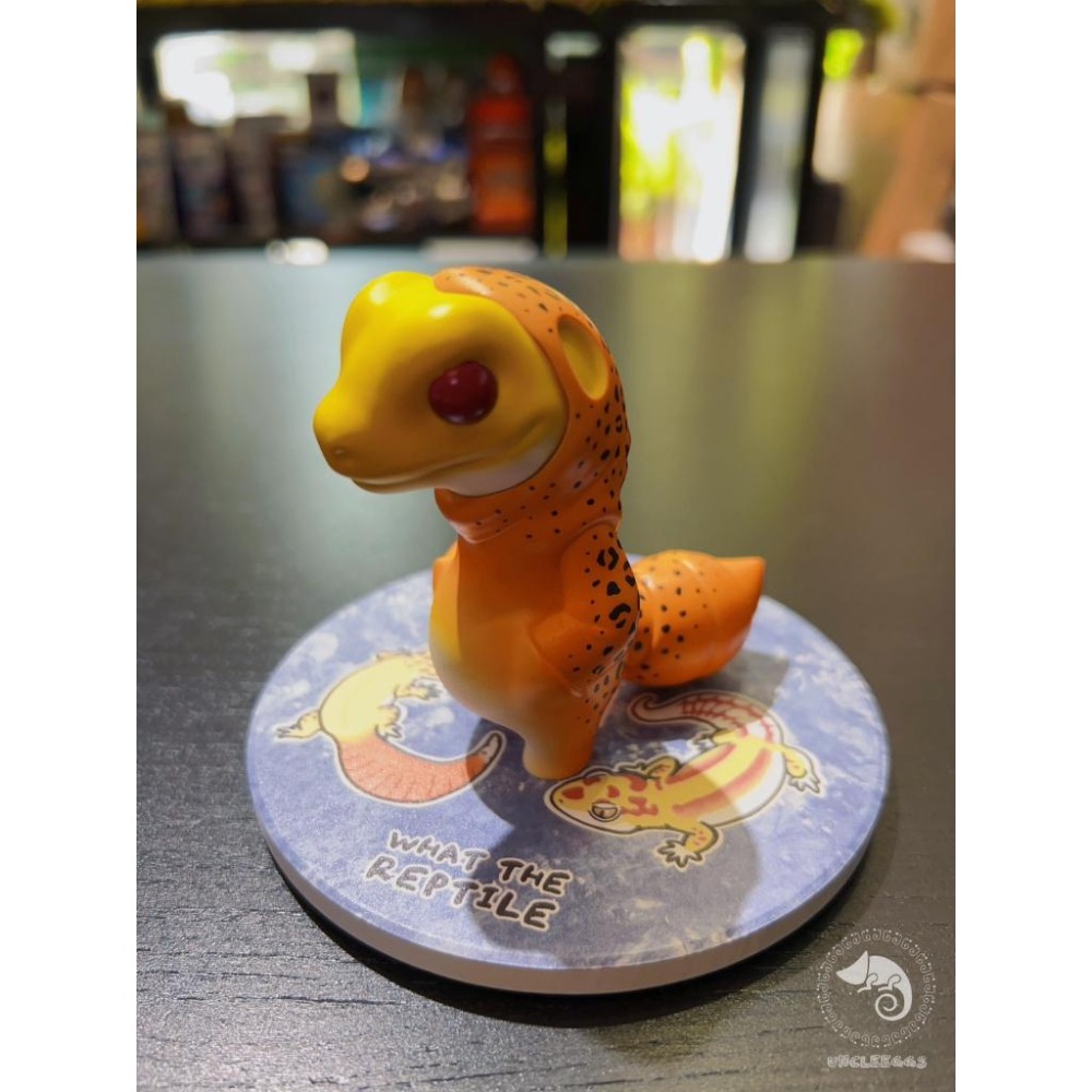 蛋叔叔-三小爬寵-守宮杯墊/公仔底台/底座/硅藻土/珪藻泥/吸水杯墊/肥尾守宮/橘化豹紋/防潮杯墊/飲料杯墊/矽藻土-細節圖2