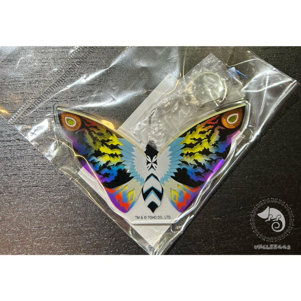 蛋叔叔-摩斯拉壓克力吊飾/鑰匙圈/吊飾/掛飾/Mothra/彩虹型態/1998/Ban Dai/哥吉拉/蝶龍/成蟲-細節圖4