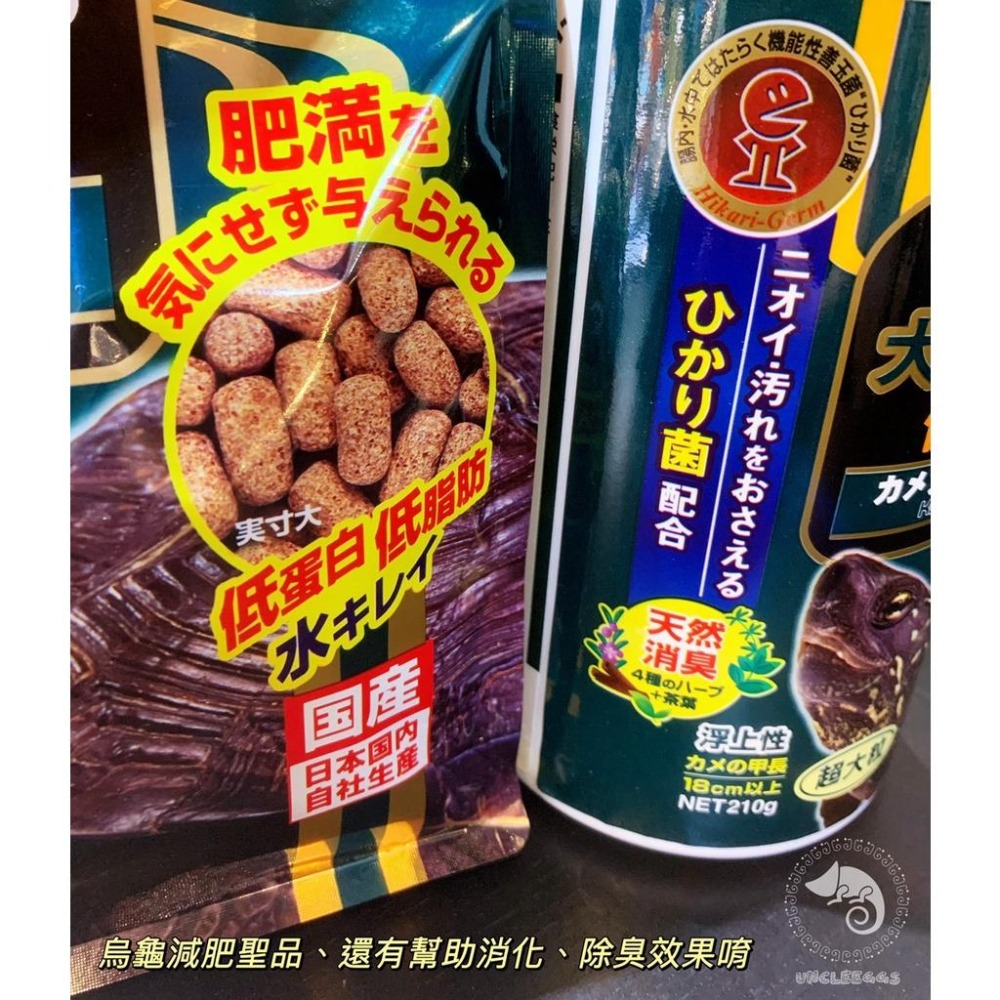 蛋叔叔-Hikari高夠力善玉菌澤龜元氣健康食/大顆粒/大龜專用/白子巴西龜/台灣龜/大花臉/地圖龜/鑽紋龜-細節圖2
