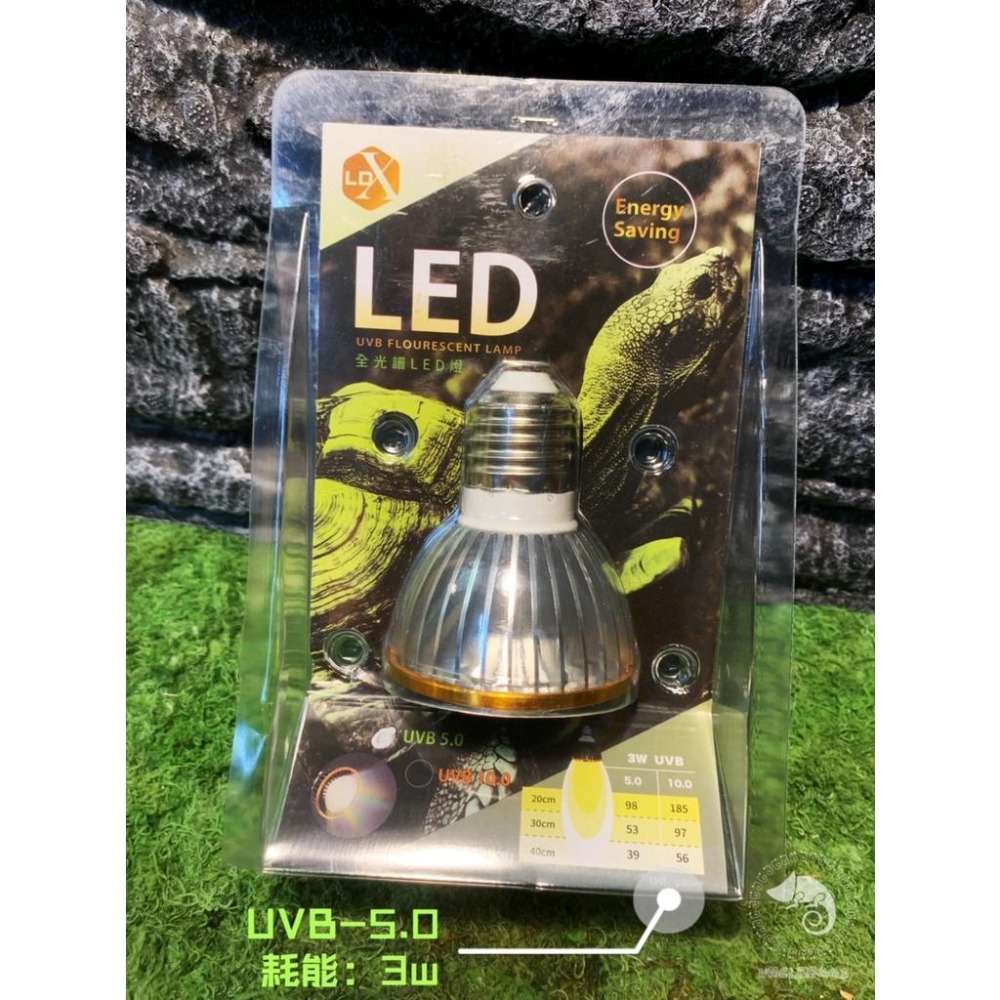蛋叔叔-LD-全光譜LED燈/3w/UVB/紫外線燈/太陽燈/鬆獅蜥/增豔/陸龜/蜥蜴/變色龍/王者蜥/10.0/5.0-細節圖7