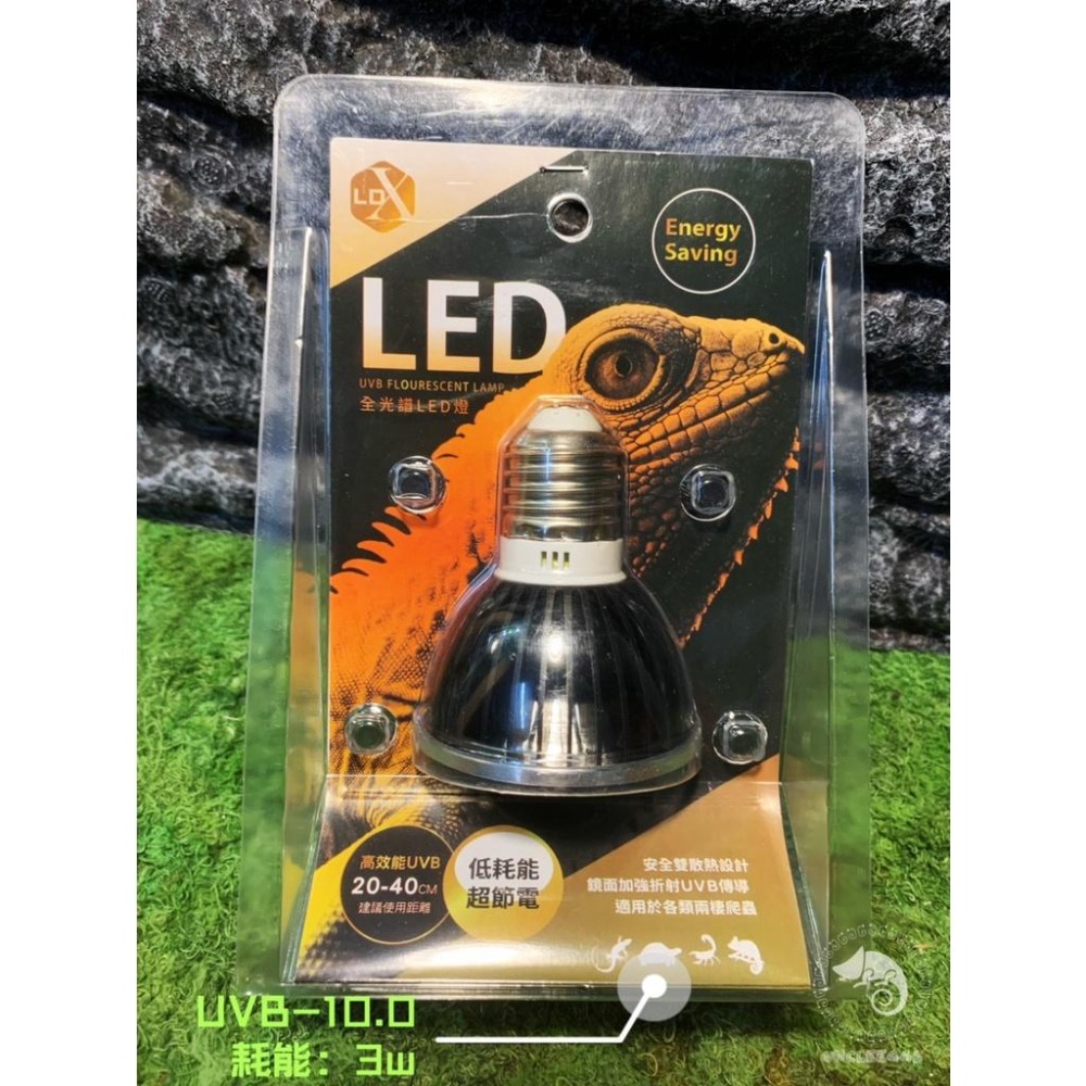 蛋叔叔-LD-全光譜LED燈/3w/UVB/紫外線燈/太陽燈/鬆獅蜥/增豔/陸龜/蜥蜴/變色龍/王者蜥/10.0/5.0-細節圖8