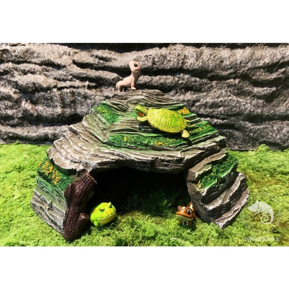 蛋叔叔-躲避洞穴爬台/410/守宮洞/守宮屋/曬台/爬台/烏龜島/蛇洞/角落洞穴/肥尾守宮/玉米蛇/角蛙/螯蝦/睡窩-細節圖2