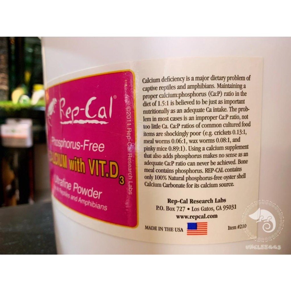 蛋叔叔【免運費】Rep Cal爬蟲維他命D3超細鈣粉(桶裝)/陸龜/蜥蜴/守宮/補鈣/繁殖/缺鈣/產卵/蘇卡達/鈣添加-細節圖5