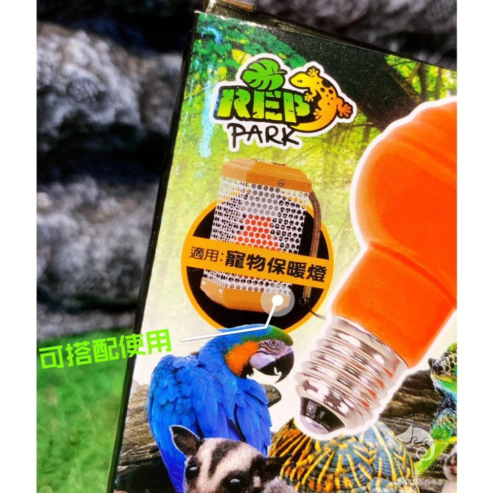 蛋叔叔-RepPark陶瓷保暖燈泡-橘色/陸龜/鬆獅蜥/紅外線/夜間/陶瓷燈泡/加熱燈/取暖燈/加溫燈/紅外線加溫-細節圖3