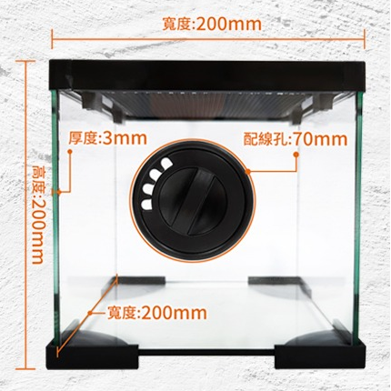 蛋叔叔-PZ-多功能玻璃缸(方形)/爬蟲箱/寵物箱/寵物缸/守宮缸/角蛙缸/蠑螈缸/蠍子/蜘蛛/球蟒/甲蟲/麝香龜/六角-細節圖2