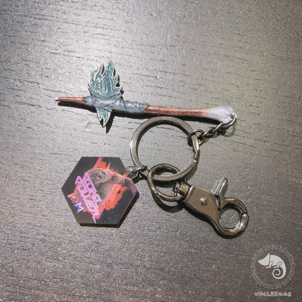 蛋叔叔-金剛戰斧鑰匙圈/哥吉拉新帝國/KONG/Goodzila/キングコング/手環/吊飾/公仔/骷髏島/手機吊飾-細節圖6