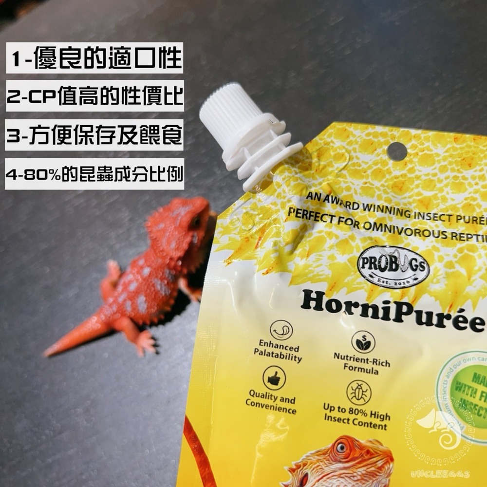 蛋叔叔-PROBUGS-鬆獅蜥凝膠/蟲泥/營養膏/蜥蜴飼料/鬆獅飼料/藍舌蜥飼料/鬣蜥飼料/箱龜飼料/營養膏/果凍鬆獅-細節圖4