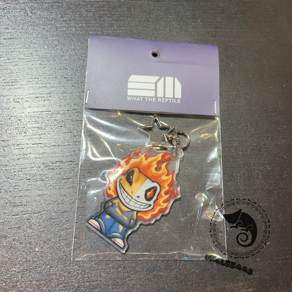 蛋叔叔-惡酷-Fire & Evil壓克力吊飾/三小爬寵/守宮吊飾/3little Reptile/惡靈戰警/鑰匙圈吊牌-細節圖5