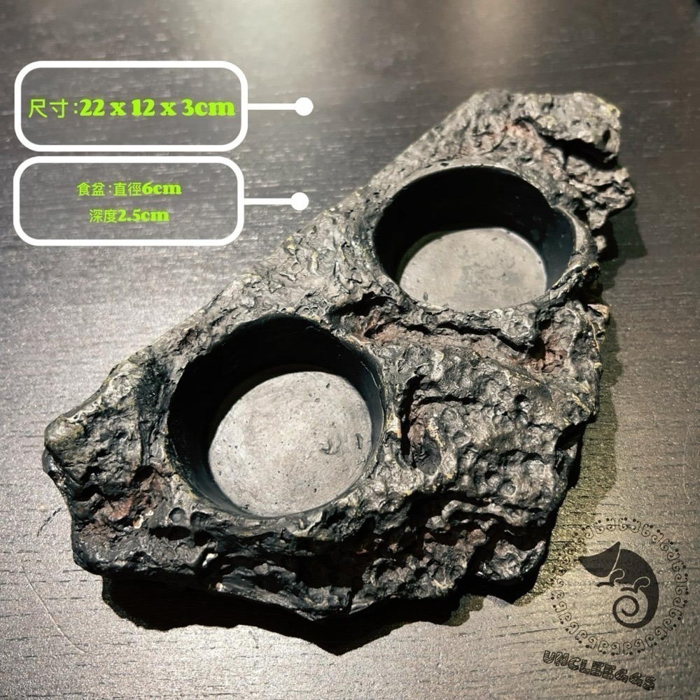 蛋叔叔【預購】-岩石二合一果泥曬台/磁吸式/浮台/爬台/水盆/食盆/烏龜島/樹蛙/紅眼/餵食盆/巨人守宮/鑽紋龜-細節圖5