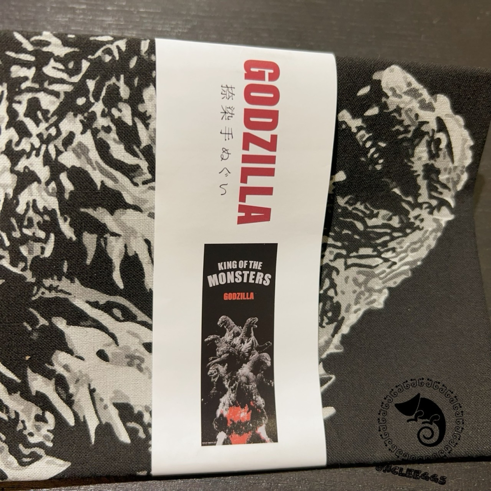 蛋叔叔-歷代哥吉拉染手巾/ゴジラ/1995/紅蓮哥吉拉/ゴジラ/初代/掛布/掛畫/海報/Goodzila/怪獸之王-細節圖2