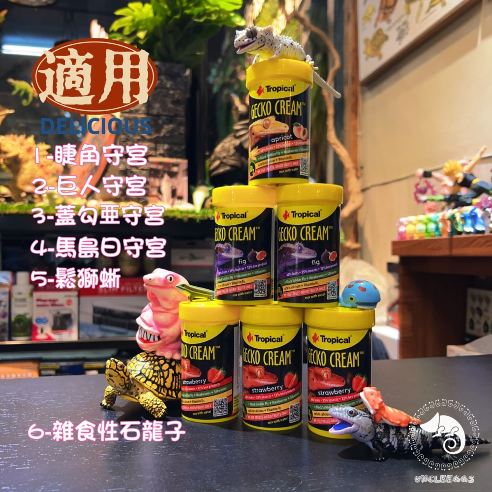 蛋叔叔【免運費】Tropical德比克-守宮專用果泥飼料/果粉/守宮飼料/睫角守宮/巨人守宮/營養膏/鬆獅蜥/藍舌蜥-細節圖3