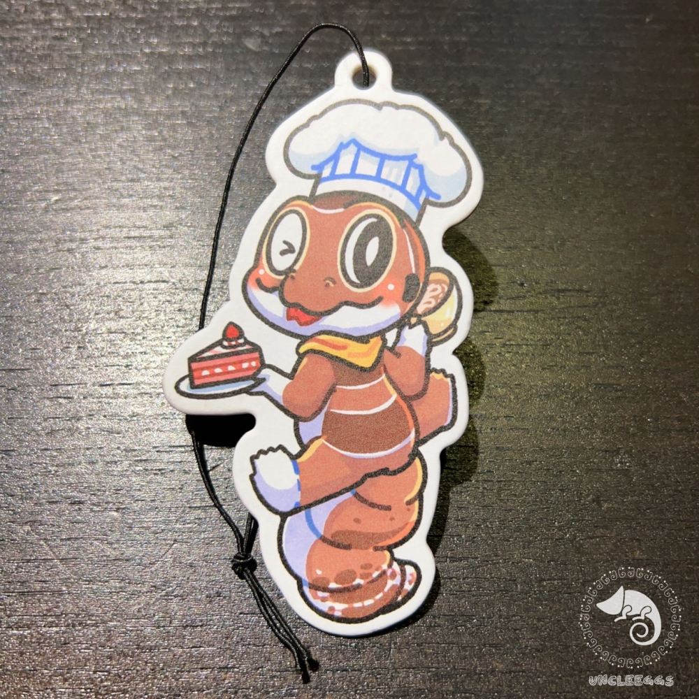 蛋叔叔-香氛紀錄卡-肥尾守宮/咖啡/香片/香氛片/香水片/香水吊卡/香水吊卡/汽車香片/香薰片/掛飾/吊牌/除臭片-細節圖3