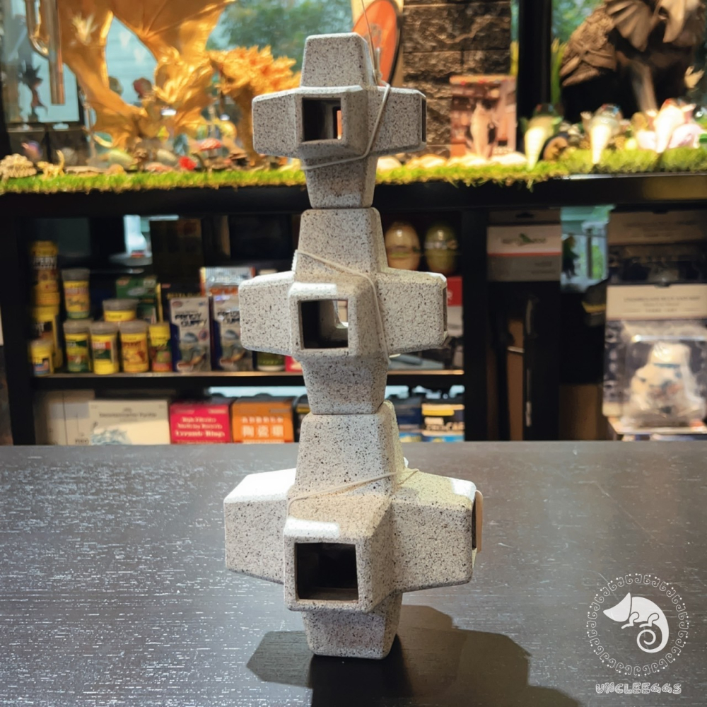 蛋叔叔-ST-石灰墩-短雕蝦屋/肉粽角/消波塊/台中名產/米蝦/水晶蝦/幼魚/幼蝦/躲避屋/立方/陶瓷/培菌/擴香石-細節圖6