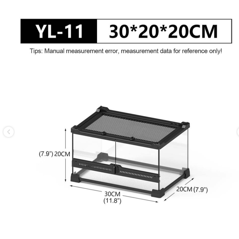 蛋叔叔【免運費】NOMO-雙開強化爬蟲缸-30cm矮缸/可堆疊/氣動式/爬蟲缸/爬蟲箱/寵物箱/寵物缸/雨林缸/角蛙缸-規格圖10