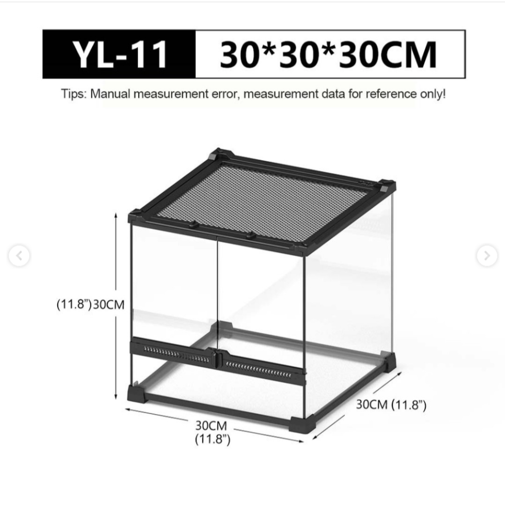 蛋叔叔【免運費】NOMO-雙開強化爬蟲缸-30cm高缸/可堆疊/氣動式/爬蟲缸/爬蟲箱/寵物缸/雨林缸/樹蛙缸/寵物箱-細節圖2