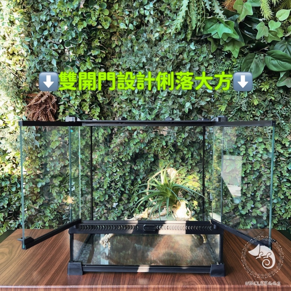 蛋叔叔【免運費】NOMO-雙開強化爬蟲缸-30cm高缸/可堆疊/氣動式/爬蟲缸/爬蟲箱/寵物缸/雨林缸/樹蛙缸/寵物箱-細節圖5