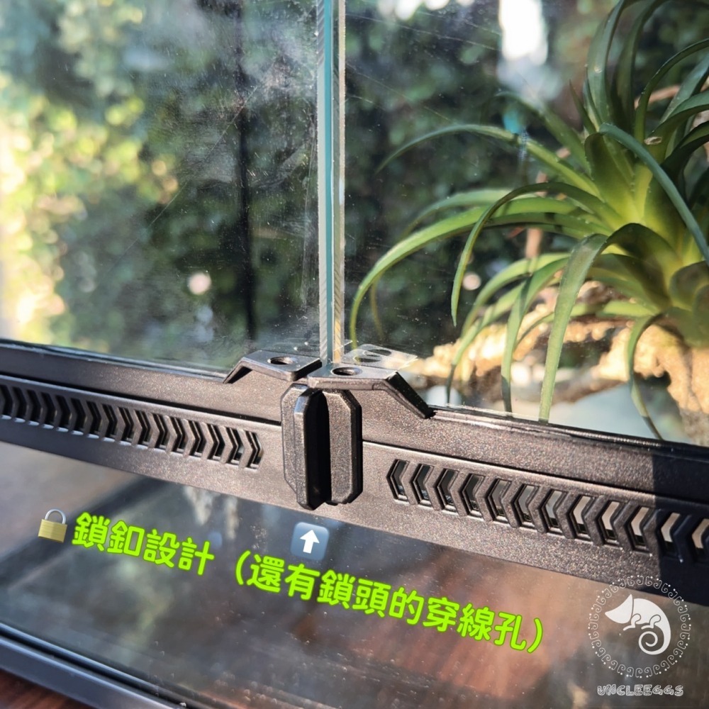 蛋叔叔【免運費】NOMO-雙開強化爬蟲缸-30cm高缸/可堆疊/氣動式/爬蟲缸/爬蟲箱/寵物缸/雨林缸/樹蛙缸/寵物箱-細節圖7