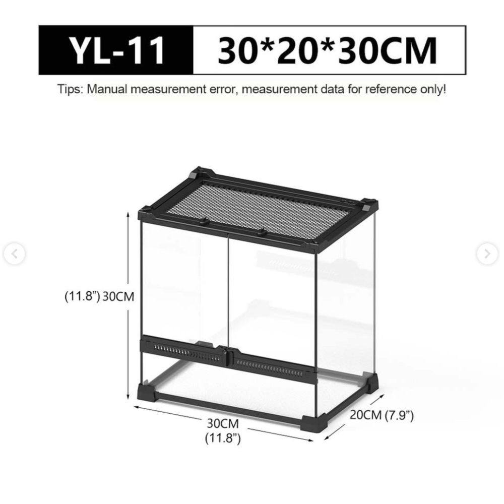蛋叔叔【免運費】NOMO-雙開強化爬蟲缸-30cm高缸/可堆疊/氣動式/爬蟲缸/爬蟲箱/寵物缸/雨林缸/樹蛙缸/寵物箱-規格圖10
