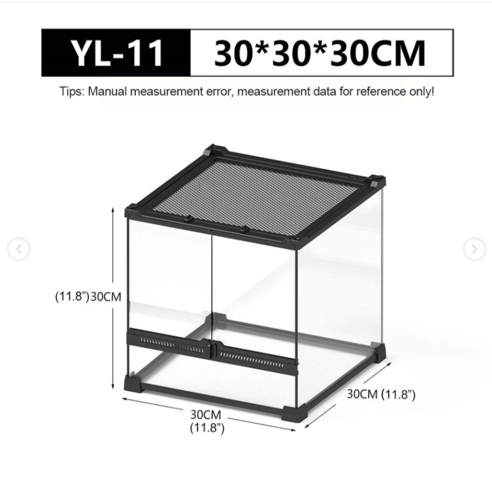蛋叔叔【免運費】NOMO-雙開強化爬蟲缸-30cm高缸/可堆疊/氣動式/爬蟲缸/爬蟲箱/寵物缸/雨林缸/樹蛙缸/寵物箱-規格圖10