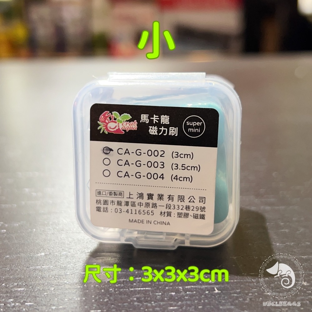 蛋叔叔-小螃蟹-馬卡龍磁力刷/Mini磁鐵刷/刷子/清潔刷/磁力刷/海水缸/水草缸/龍魚/魟魚/清潔/磁力/清潔/清缸-規格圖9