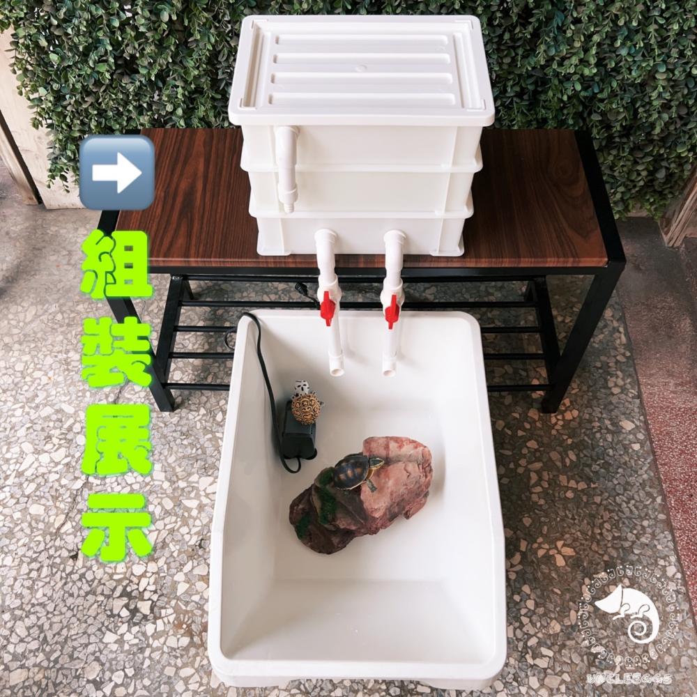 蛋叔叔-外置乾濕分離過濾槽/上部過濾/雨林過濾/系統過濾/烏龜缸/魚池過濾/戶外池過濾/過濾箱/烏龜過濾/鯉魚池-細節圖2