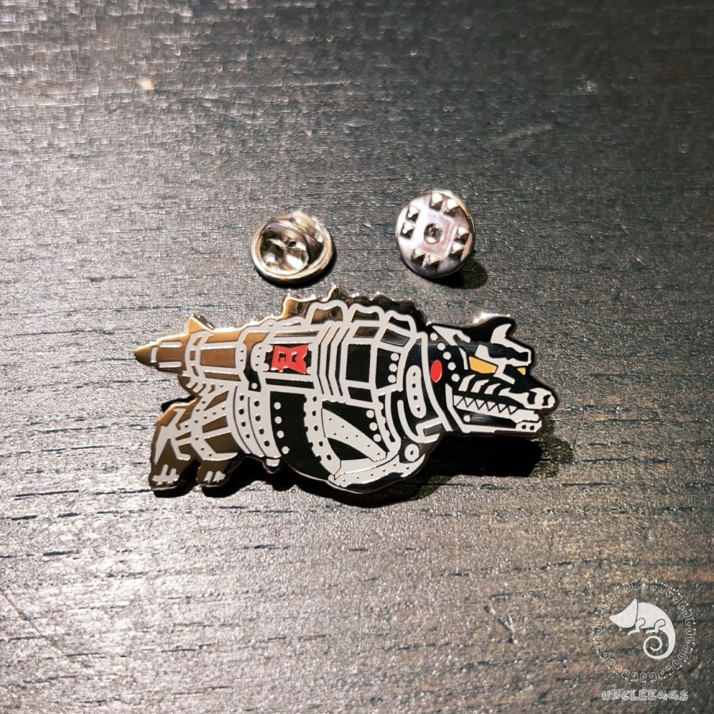 蛋叔叔-機械哥吉拉胸針/50周年/墓場畫廊限定/胸章/別針/飛行模式/1974/頂上對決/機械哥/機龍/GODZILLA-細節圖3