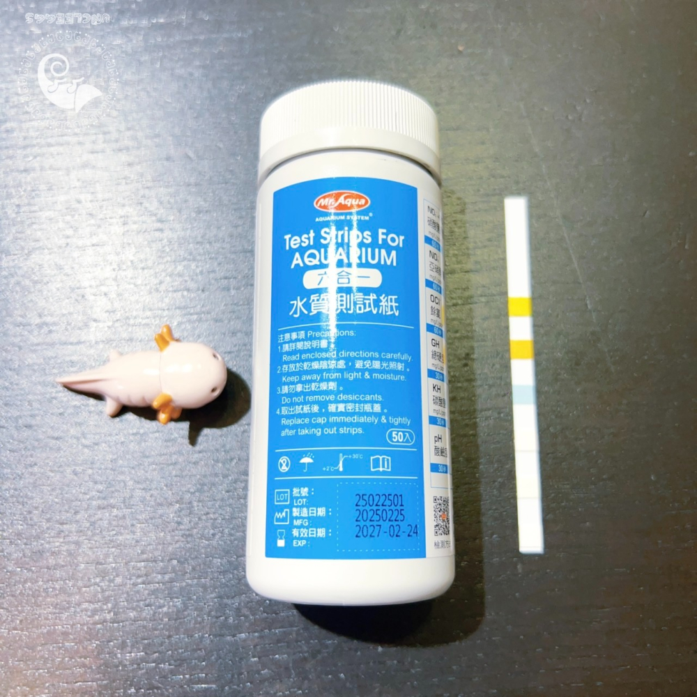 蛋叔叔-MR.AQUA六合一水質測試紙(50入)/試紙/淡水用/驗水質/測水質/檢測/換水/養水/龍魚/魟魚/水晶蝦-細節圖5