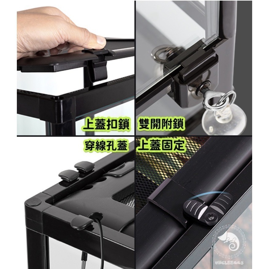 蛋叔叔-REPTIZOO玻璃爬蟲缸/矮缸/高缸/沙漠缸/雨林缸/DIY/可堆疊/爬蟲箱/寵物箱/爬缸/造景缸-細節圖5