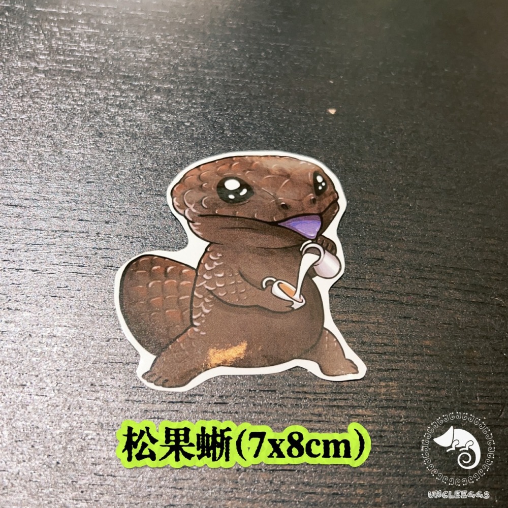 蛋叔叔-爬說嶼-明星爬寶-咖啡廳系列/Herpcafe/防水貼紙/機車貼紙/塗鴉貼紙/筆電貼紙/車貼/冰箱貼紙/安全帽-細節圖3